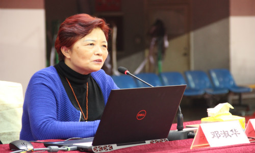 邓淑华教授做主题报告